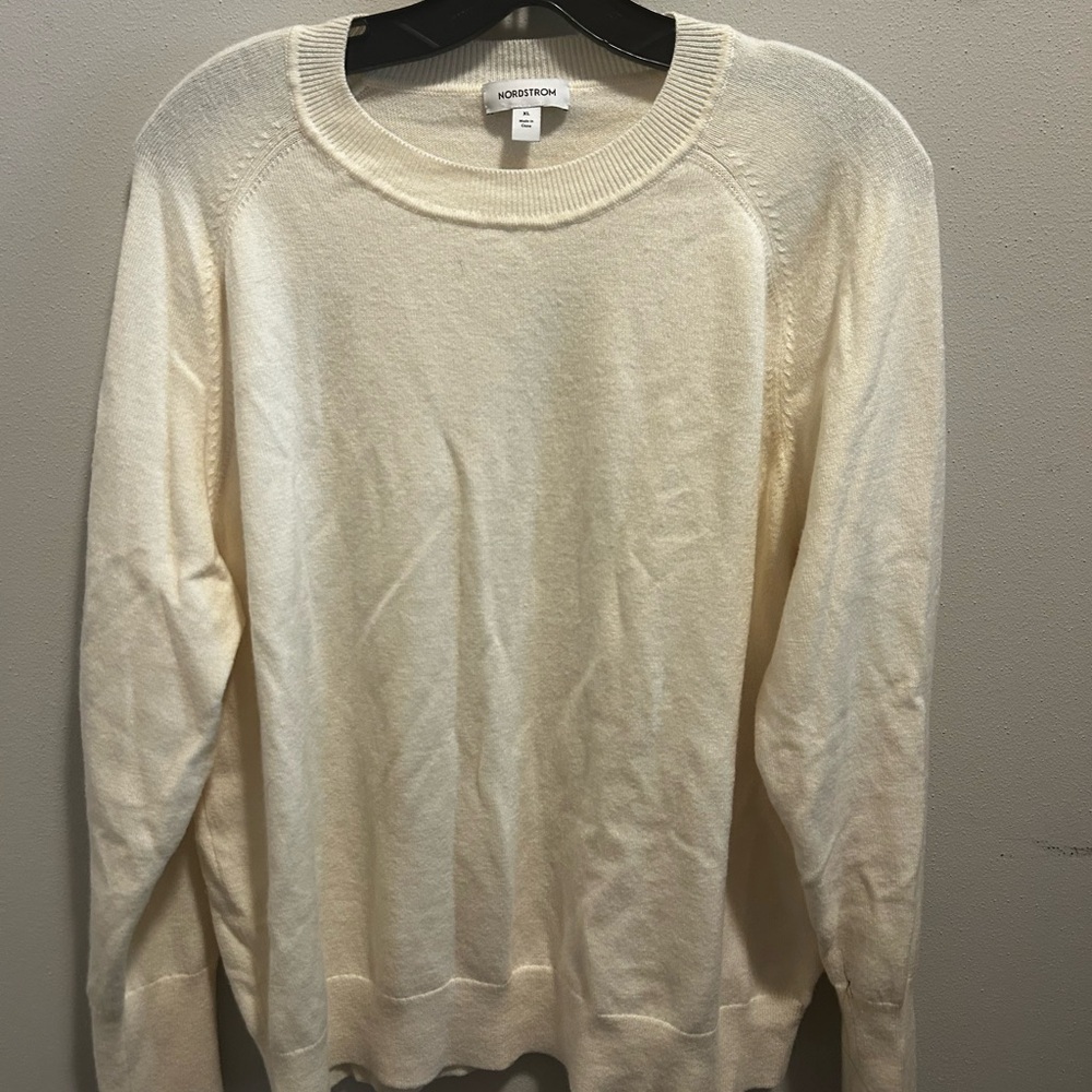 Cream Crew Neck Sweater